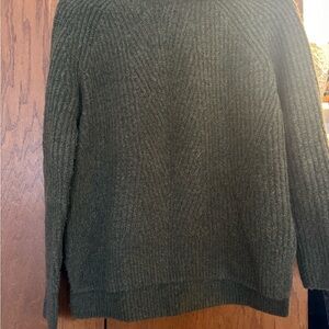 Madewell Dark Green Turtleneck Sweater